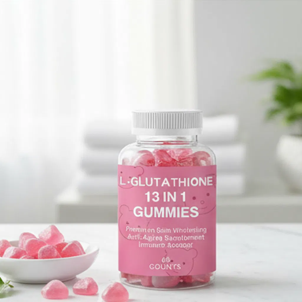 Premium OEM Private Label Organic L-Glutathione Gummy with Collagen 13 in 1 Skin Whitening Brightening Antioxidant Gummies