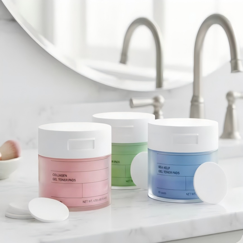 OEM Facial Cotton Toner Pads Gentle All Skin Care Moisturizing&amp; Wrinkles Removing