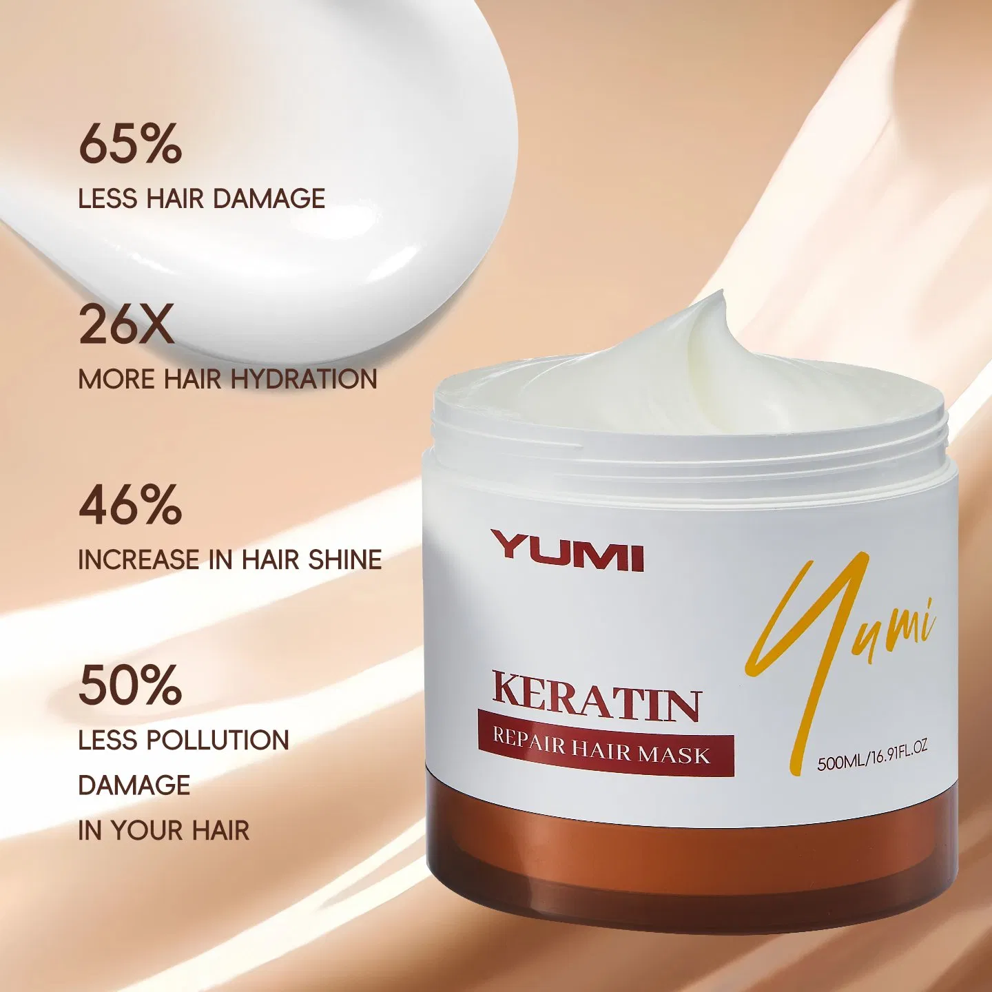 Youthful Repair Dry Hair Treatment Shiny Smooth Keratin Moisturizing Hair Mask