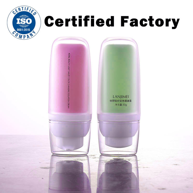 ISO Factory Clear Shell Custom Colors Inner Container Repair Emulsion Eye Cream Container Makeup Base Primer Foundation Moisturizing Sunscreen Bottle