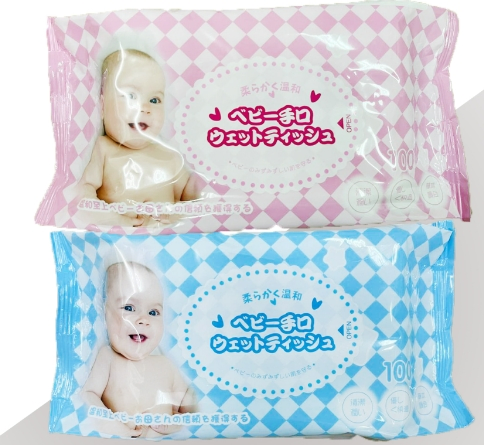 Spn Value Packed Lint Free Newborns Skin Care Rose Cleansing &amp; Moisturizing Baby Wet Towel Wipes Soft Cotton RO Water Nourish Aloe Vera Vitamin E Wet Tissue