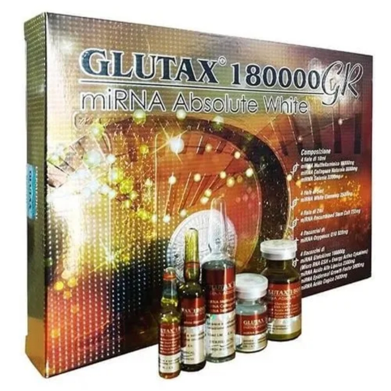 Italy Brand Most Popular Whitening Injection Glutax 180000 Gr Glutathione Injection Facial Body Skin Whitening