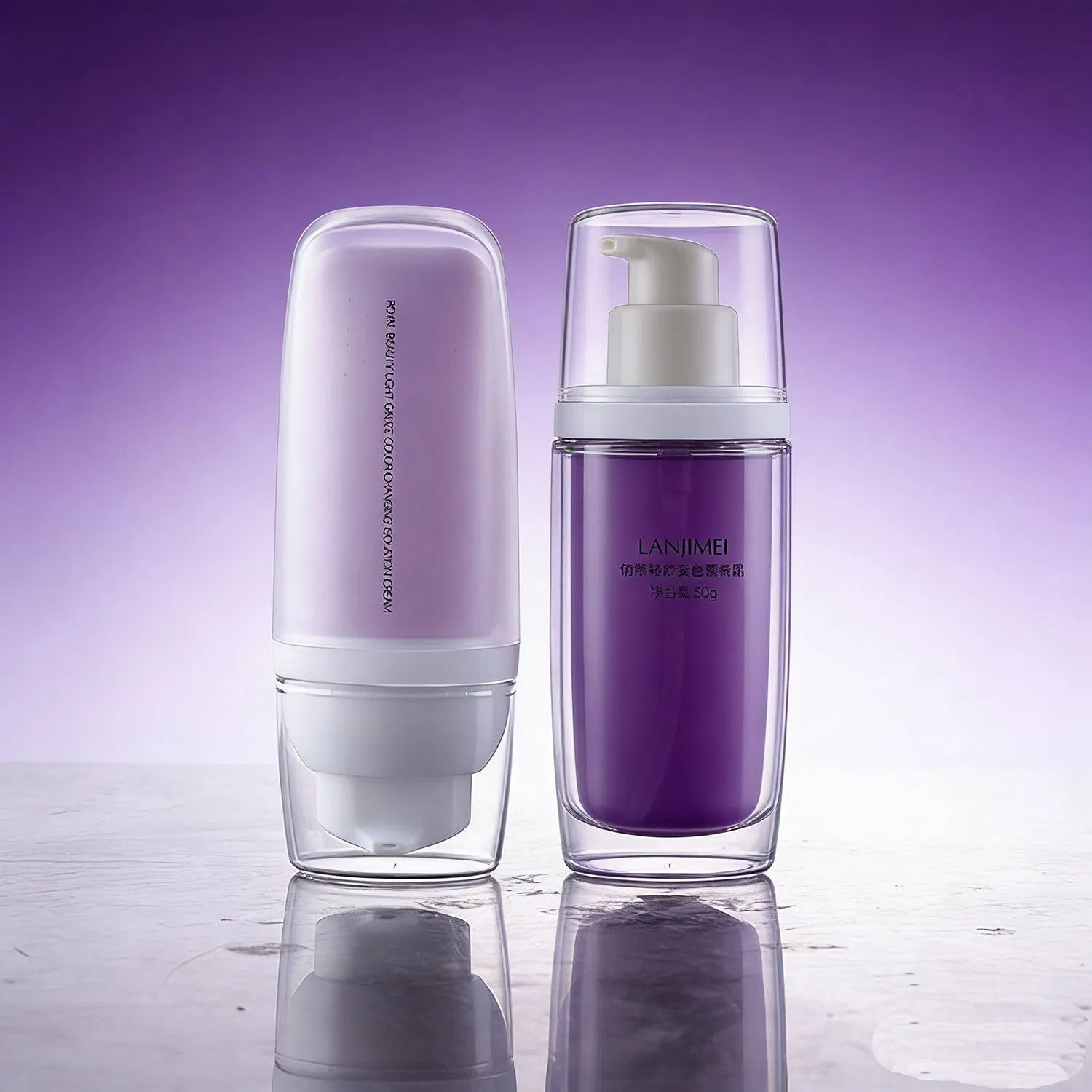 ISO Factory Clear Shell Custom Colors Inner Container Repair Emulsion Eye Cream Container Makeup Base Primer Foundation Moisturizing Sunscreen Bottle