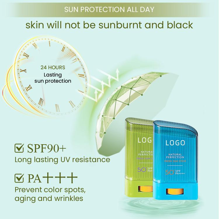 Korean Vegan Sun Stick UV Protector Sunstick Moisturizer Sunscreen SPF 50 Sun Protection Stick for Face Body