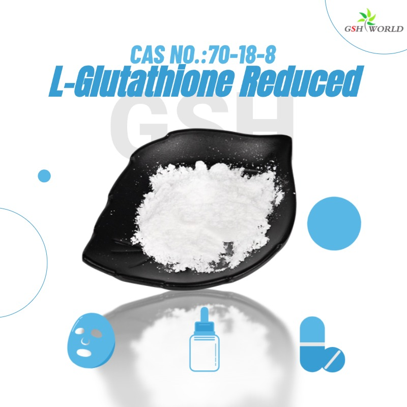 Antioxidation L-Glutathione Reduced Skin Whitening Cosmetic Grade Glutathione Gluten Free