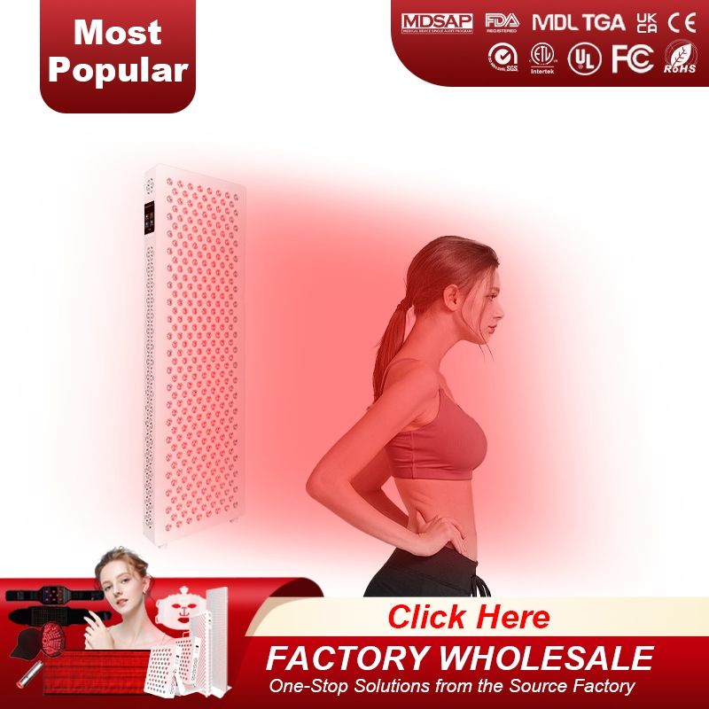 High Quality Custom Aluminum Portable 850nm Panel Photon Red Light Therapy Facial Body Light Therapy Machine PDT Light for Whitening