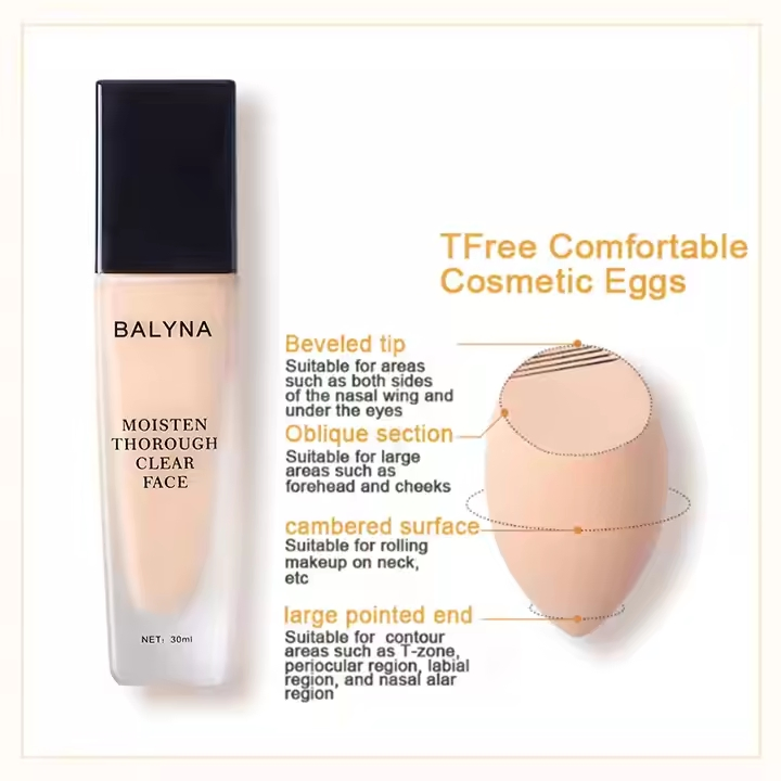 OEM Customizaed Private Label Moisturizing Lightweight Full Coverage Long-Lasting Liquid Foundation