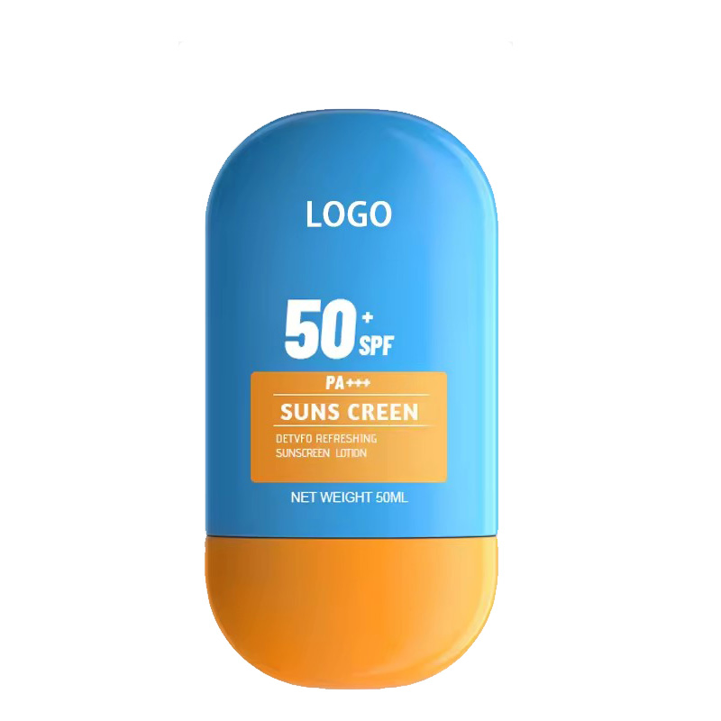 Private Label Custom Logo Sunblock SPF 50 Refreshing Moisturizing UV Protection Sunscreen