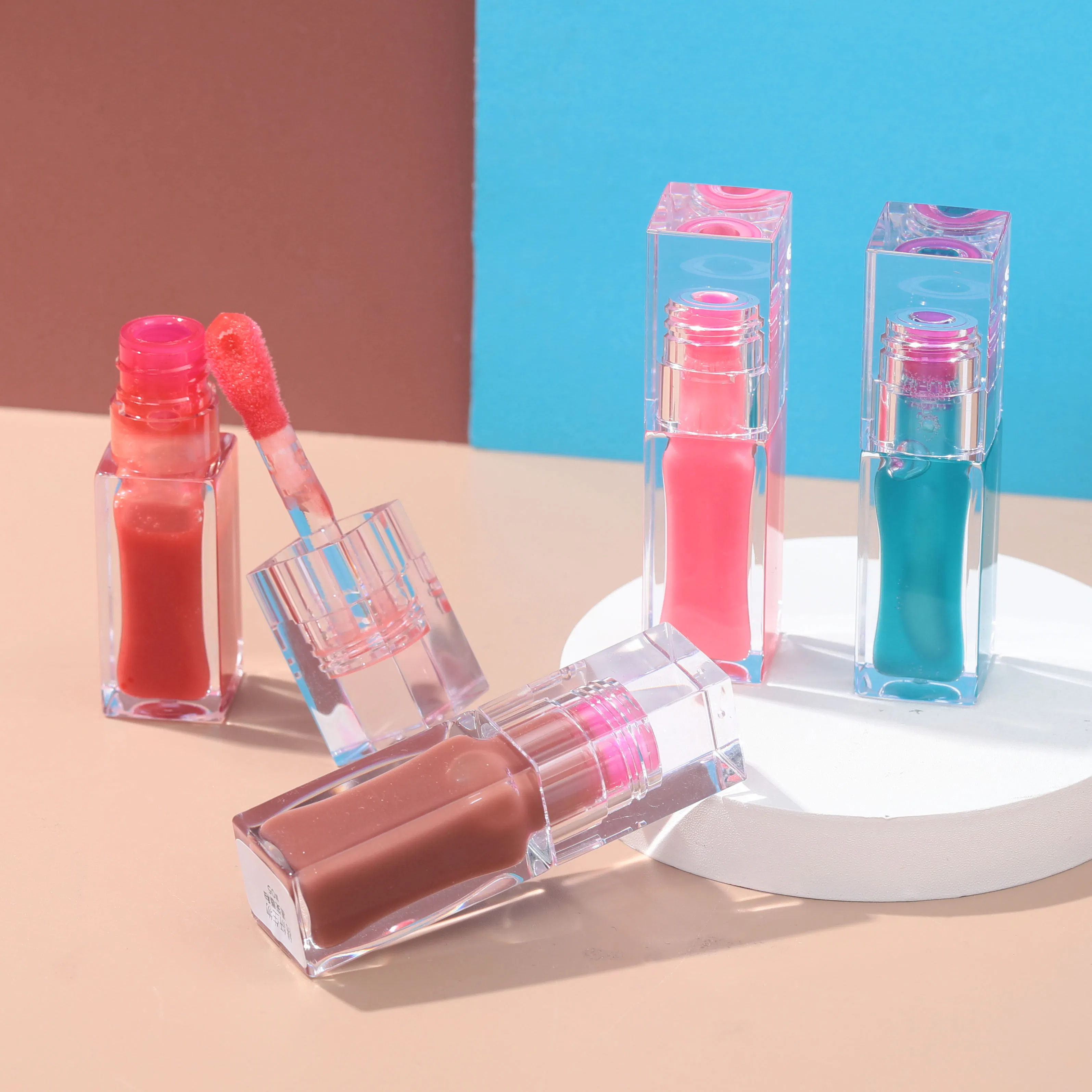 Hot Selling Wholesale Your Logo Shimmer Pink Magic Colour Tint Lip Change Color Changing Non-Sticky Moisturizing Lip Oil