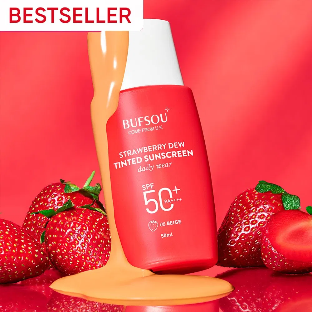 Hot Selling Tinted Sunscreen Private Label Organic Moisturizing UV Protection Face Concealer Sunscreen SPF 50 with Zinc Oxide