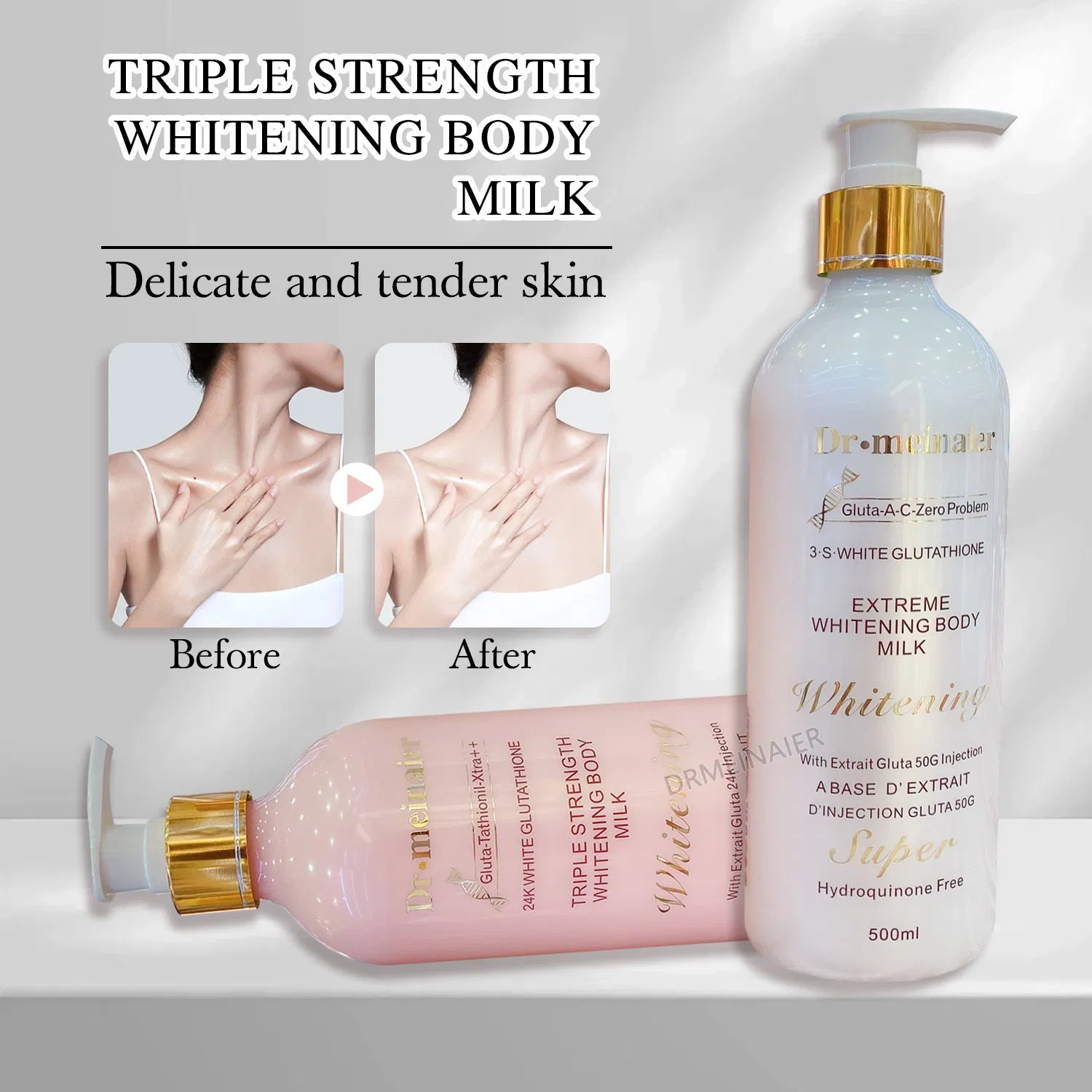 Gold Glutathione Body Lotion Moisturizing, Brightening and Firming Lotion