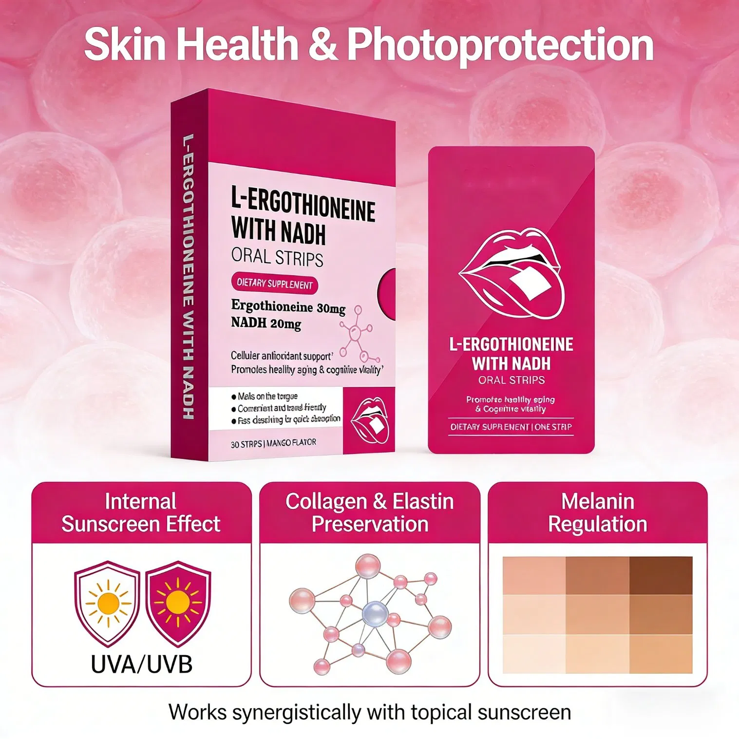 Ergothioneine Supplement for Optimal Health and Vitality L-Ergothioneine Capsule