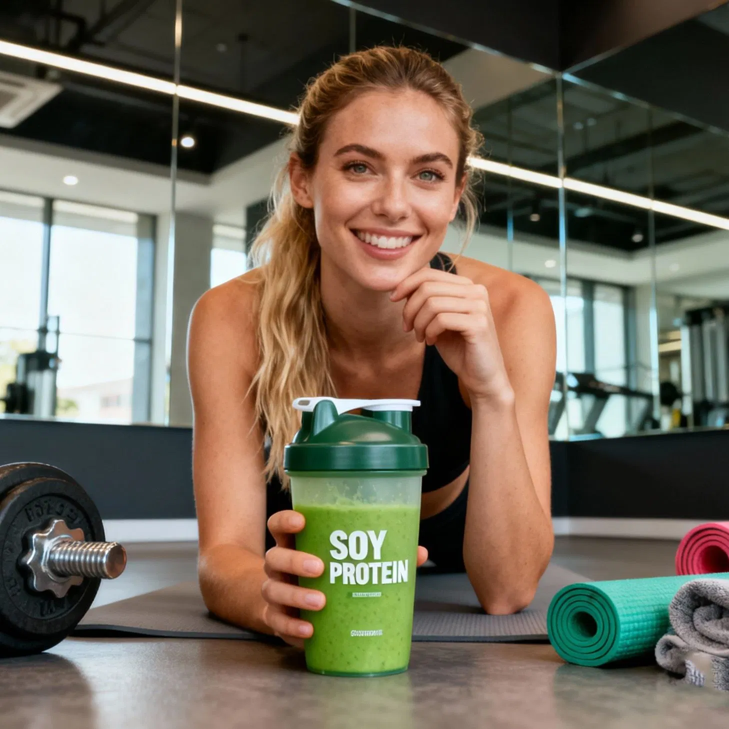 Plant-Based Soy Protein Isolate for Sports Recovery Drinks, High Digestibility, Lactose Free