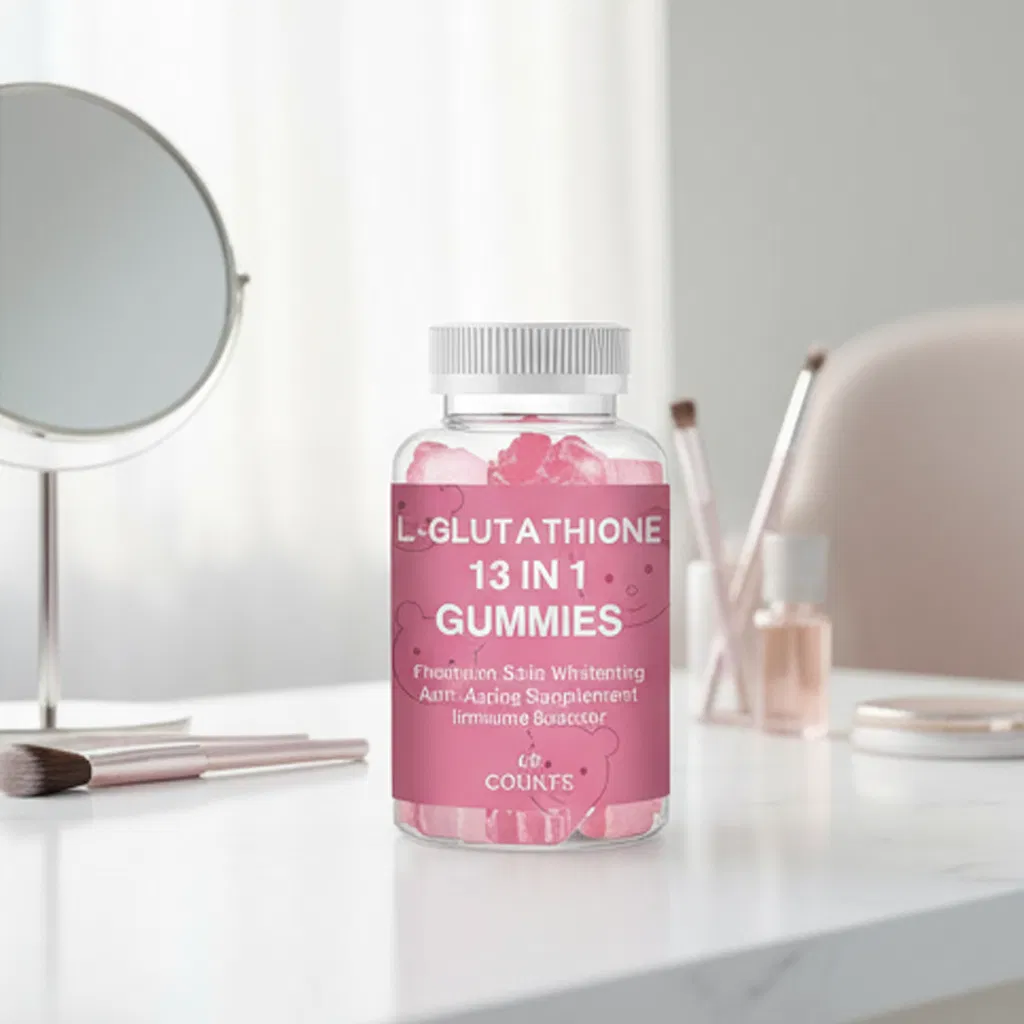 Premium OEM Private Label Organic L-Glutathione Gummy with Collagen 13 in 1 Skin Whitening Brightening Antioxidant Gummies