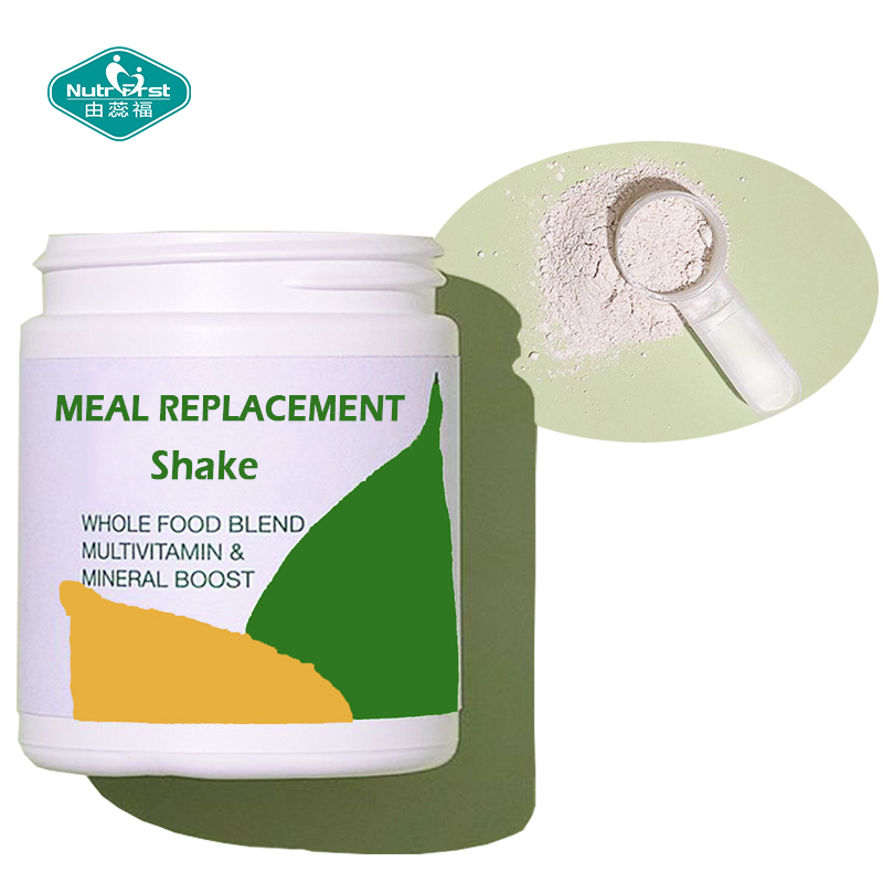 Private Label All in One Meal Replacement Shake Fiber Rich Super Green Vitamins Minerals Blend