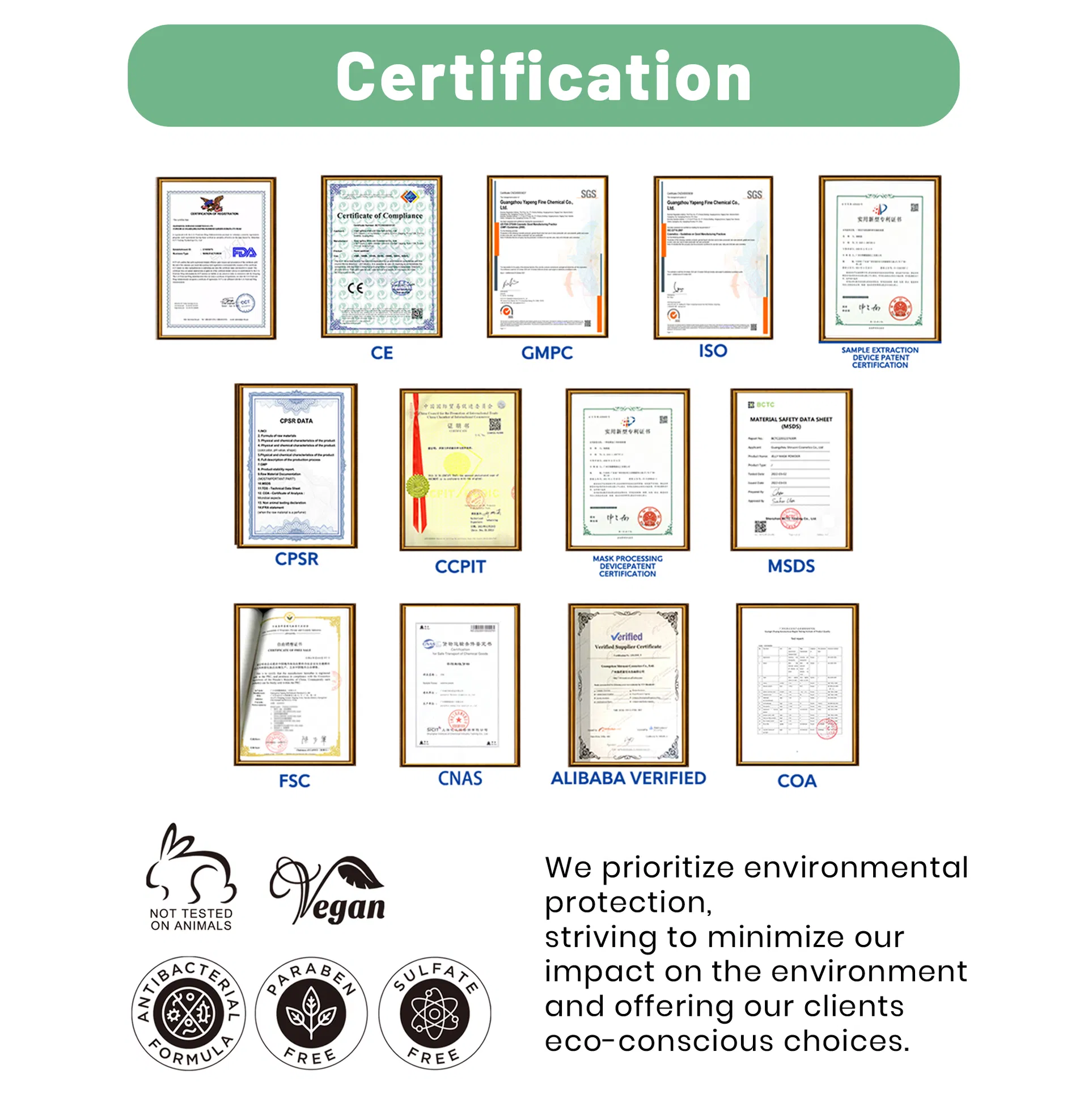 Quality Certifications