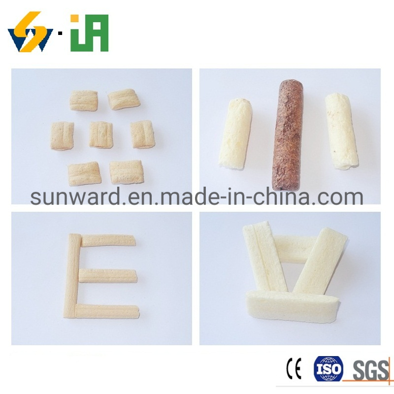 Double-Screw Bite Size Organic Rice and Corn Ingredients Filled Puffed Snacks Manufacturer Production Line Extruder and Drying Equipment