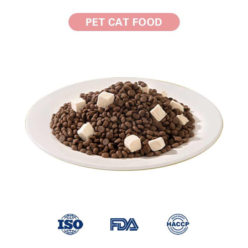 High-Protein, Nutrient-Rich Cat Food Containing Chicken, Fish, Beef, and Freeze-Dried Ingredients