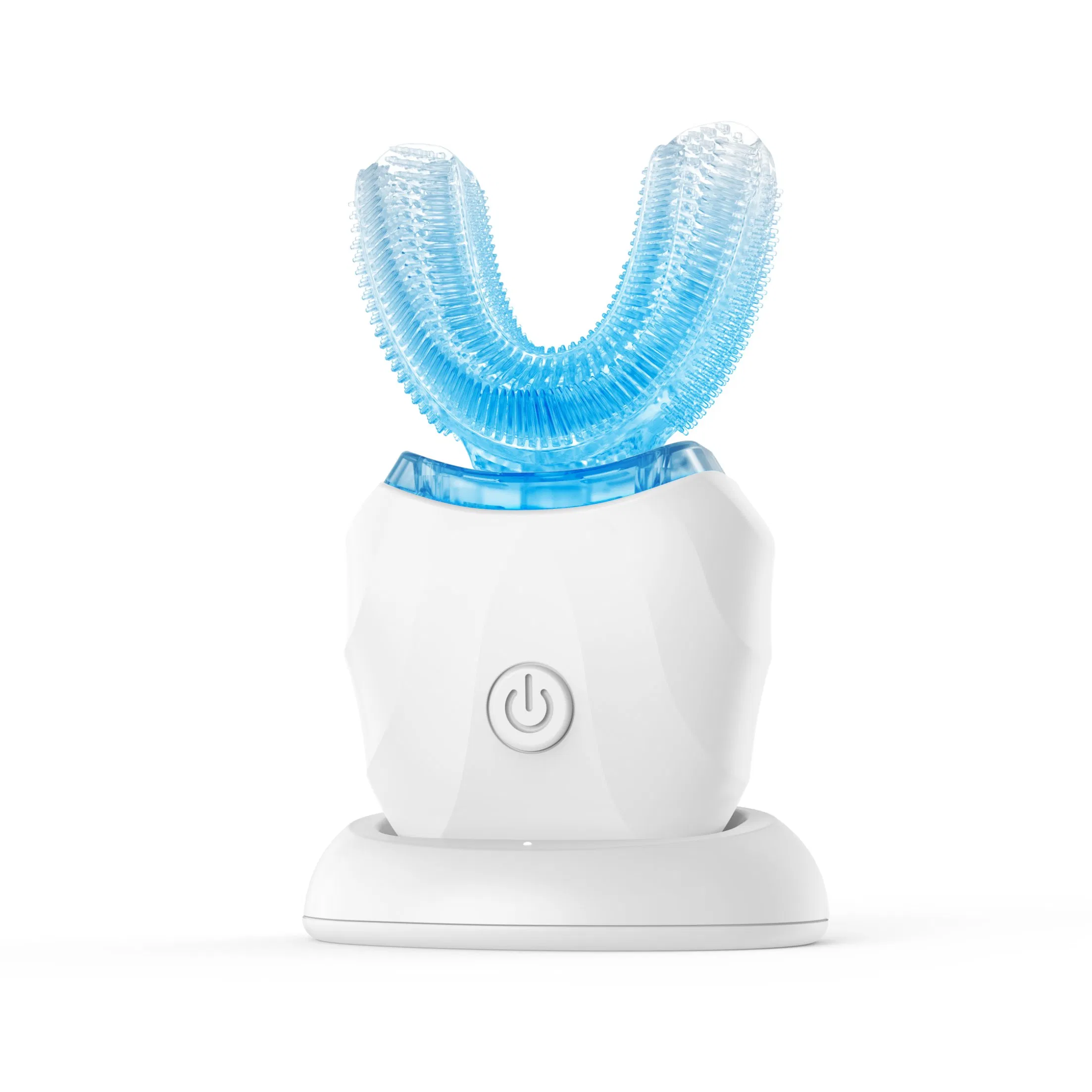 Award-Winning Product OEM U-Shape 360 Degrees Automatic Sonic Electric Toothbrush Full Oral Cleaning Blue Light Teeth Whitening Silicone U-Shaped Brush