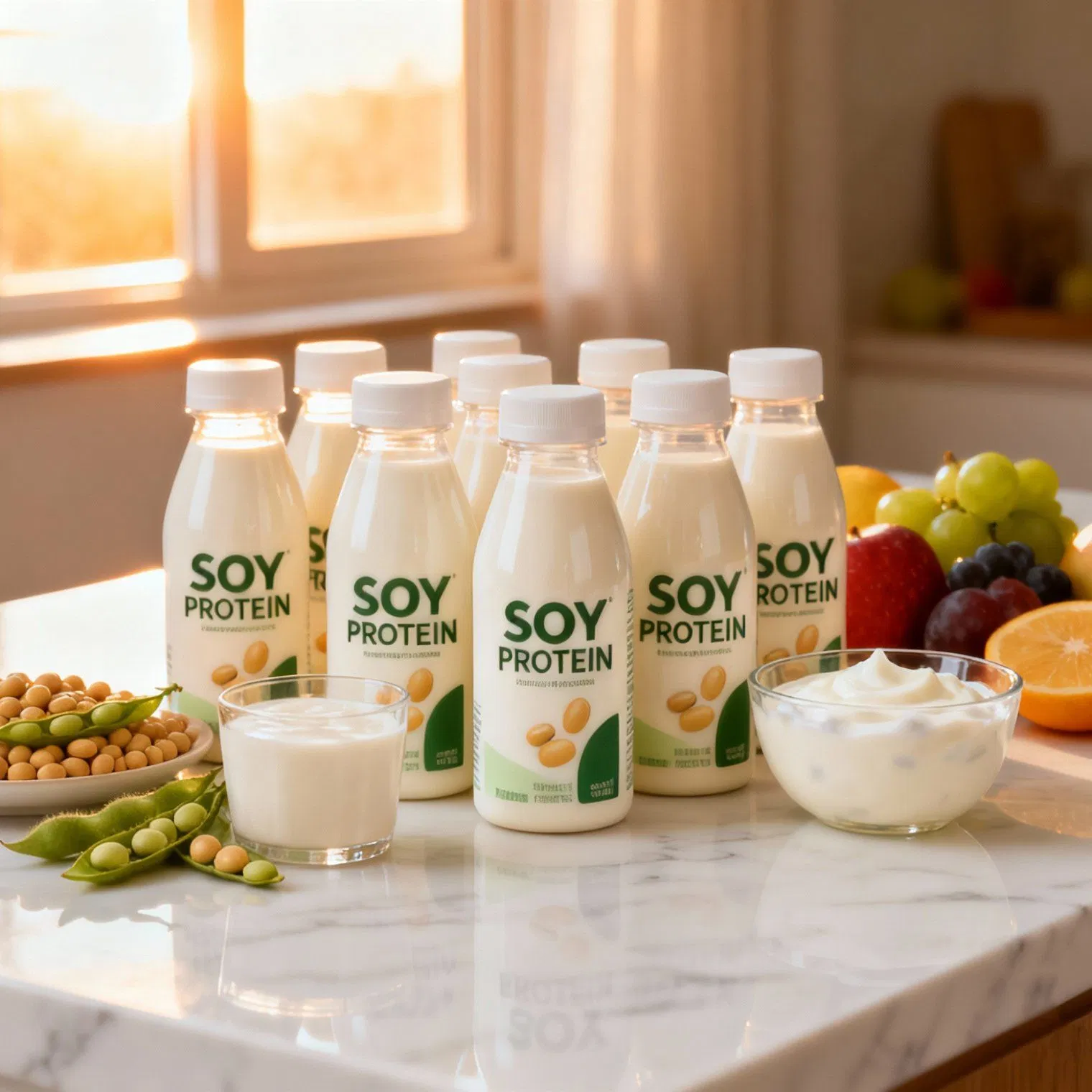 Plant-Based Soy Protein Isolate for Sports Recovery Drinks, High Digestibility, Lactose Free