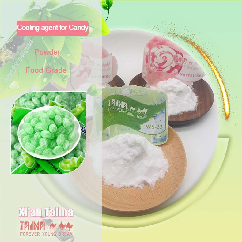 Ws23/Ws3/Ws5/Ws12 Fábrica de Sabor y Fragancia, a granel Ws-23 Polvo Agente Refrigerante 99% Puro para Colorante Aromatizante Grado Alimenticio