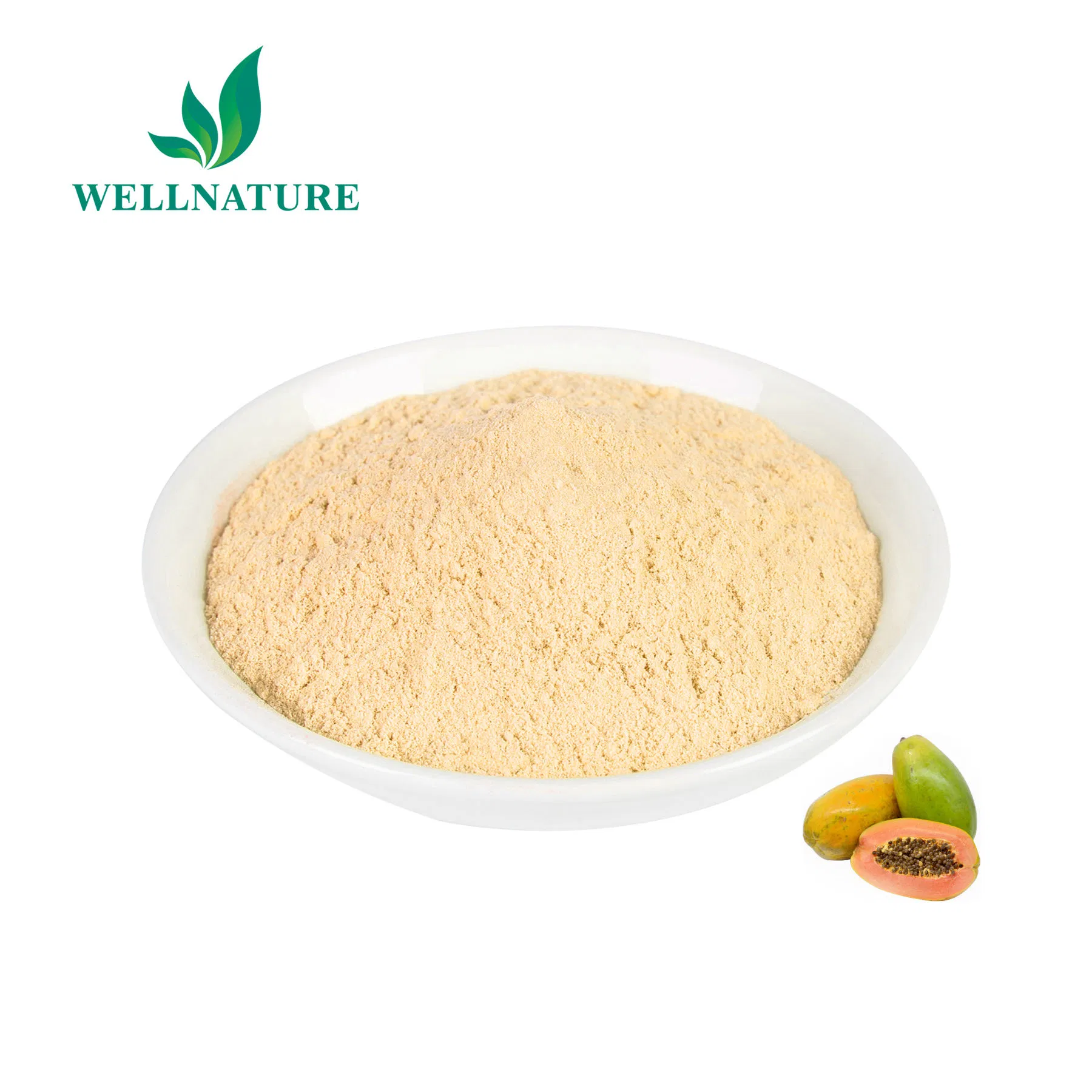 Polvo de fruta de papaya natural con enzima papaína para el apoyo a la salud digestiva (rico en vitamina C, antioxidante)