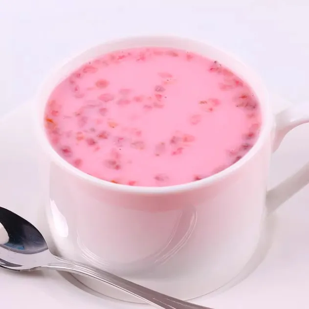 Polvo de fruta de fresa, polvo de fresa liofilizado con azúcar para bebidas