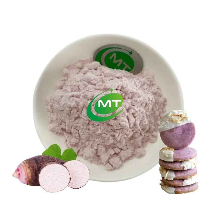 Muestra gratuita de polvo de taro para hornear, polvo de taro orgánico de alta calidad