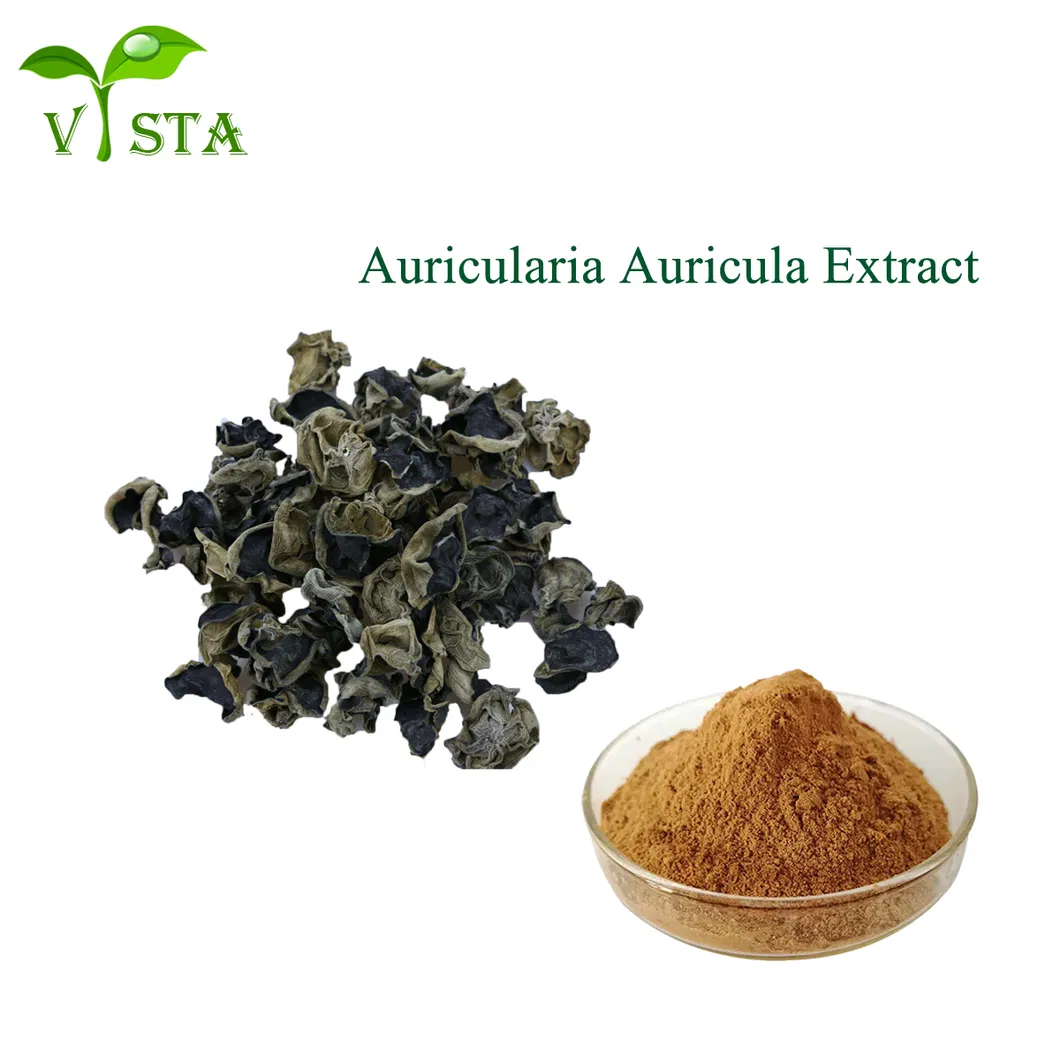 Extracto de hongo negro orgánico puro de alta calidad Auricularia auricula en polvo de polisacáridos