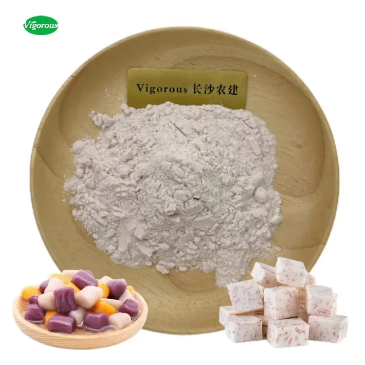 Suministro de fábrica muestra gratuita de alta calidad alimento saludable polvo de raíz de taro puro natural Colocasia esculenta