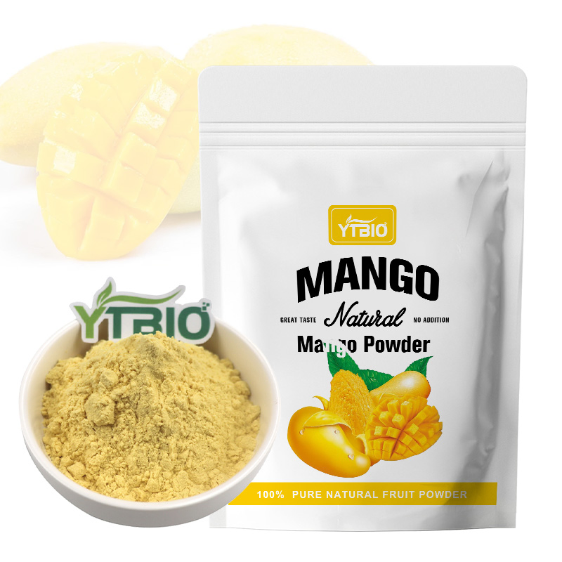 Polvo de mango tropical rico en aroma, bebida diaria para reponer vitaminas y yogur, etiqueta privada OEM de polvo de mango