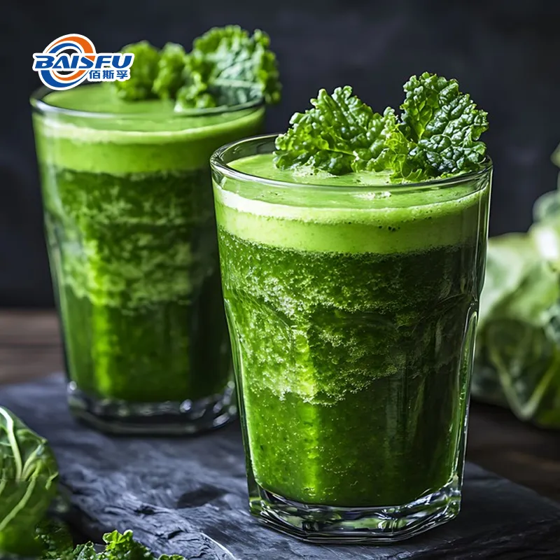 Polvo de repollo verde liofilizado orgánico natural puro, polvo de vegetal soluble en agua para alimentos y bebidas