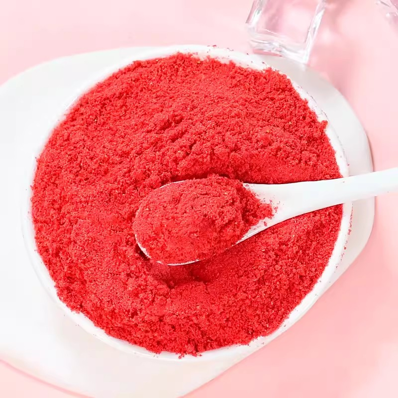 Polvo de fruta de fresa, polvo de fresa liofilizado con azúcar para bebidas