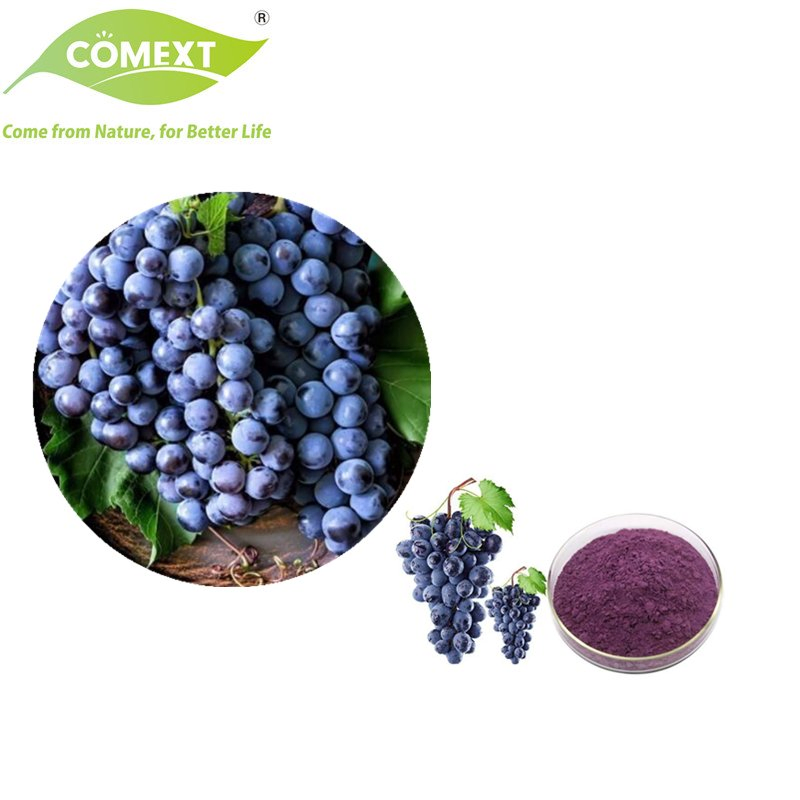 Comext 100% Alimento Natural Mantener Belleza Superalimento Aditivo Alimentario Extracto de Fruta Orgánica Polvo de Uva Liofilizado