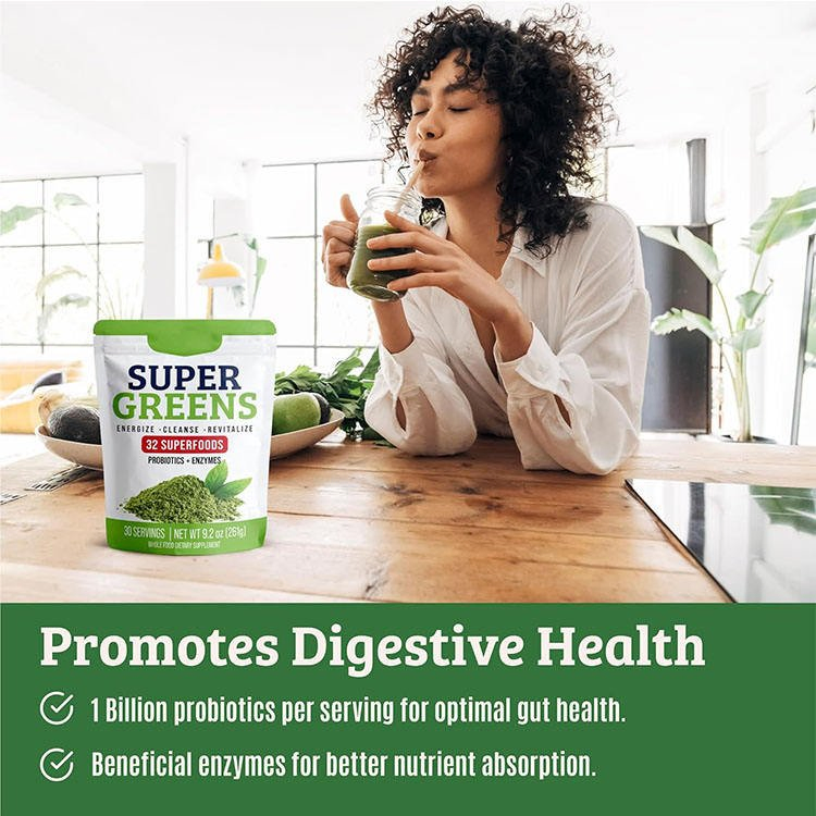 32 Polvo de Supervegetales Nutritivos Polvo de Jugo Verde Superalimento