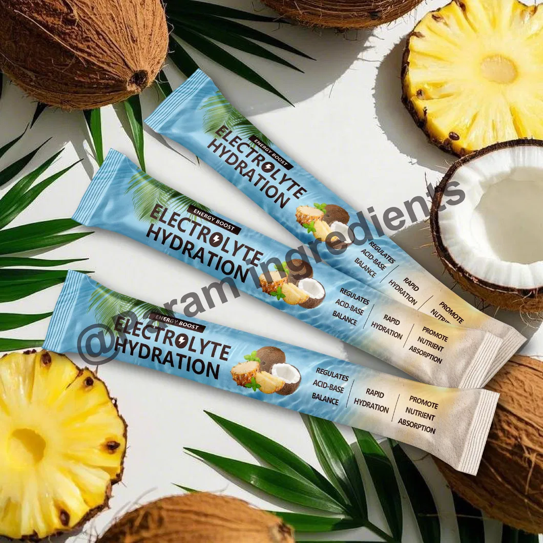 Paquete de Stick de Hidratación de Electrolitos de Fruta Dragón Etiqueta Privada Polvo de Bebida Tropical Vibrante