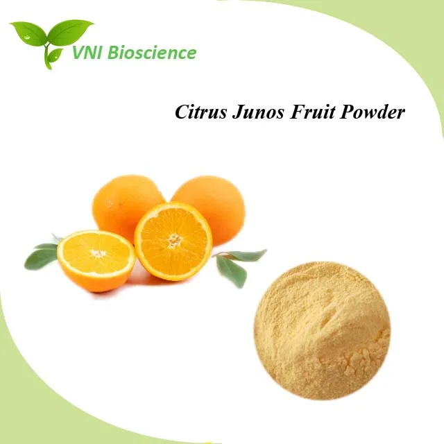Certificado Kosher y Halal 100% Polvo de fruta de Citrus Junos con vitamina C natural
