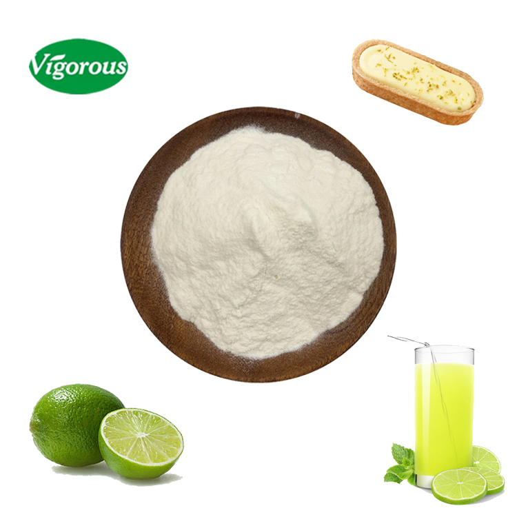 Polvo de Lima Natural de Fruta Citrus Aurantiifolia para Saborización de Alimentos y Bebidas