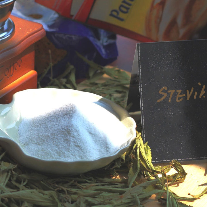 Sin Amargor Después Extracto de Hoja de Stevia Orgánica en Polvo Edulcorante Precio 90%Glucosylated Glucósidos de Estivol