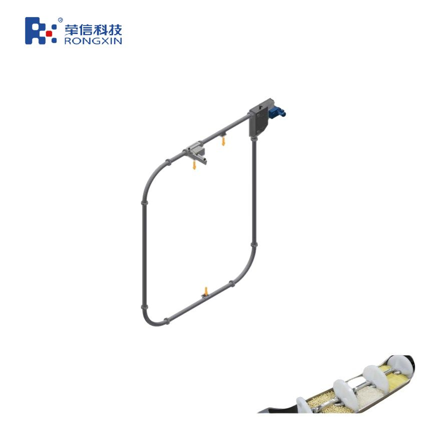 Alimento para mascotas liofilizado, disco, tubo de arrastre tubular, cadena, cinta transportadora