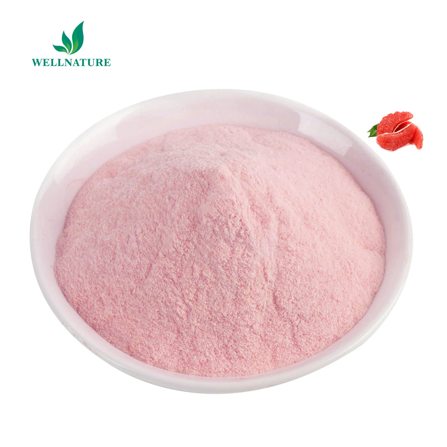Polvo de jugo de pomelo rojo instantáneo de grado alimenticio, polvo de fruta cítrica roja