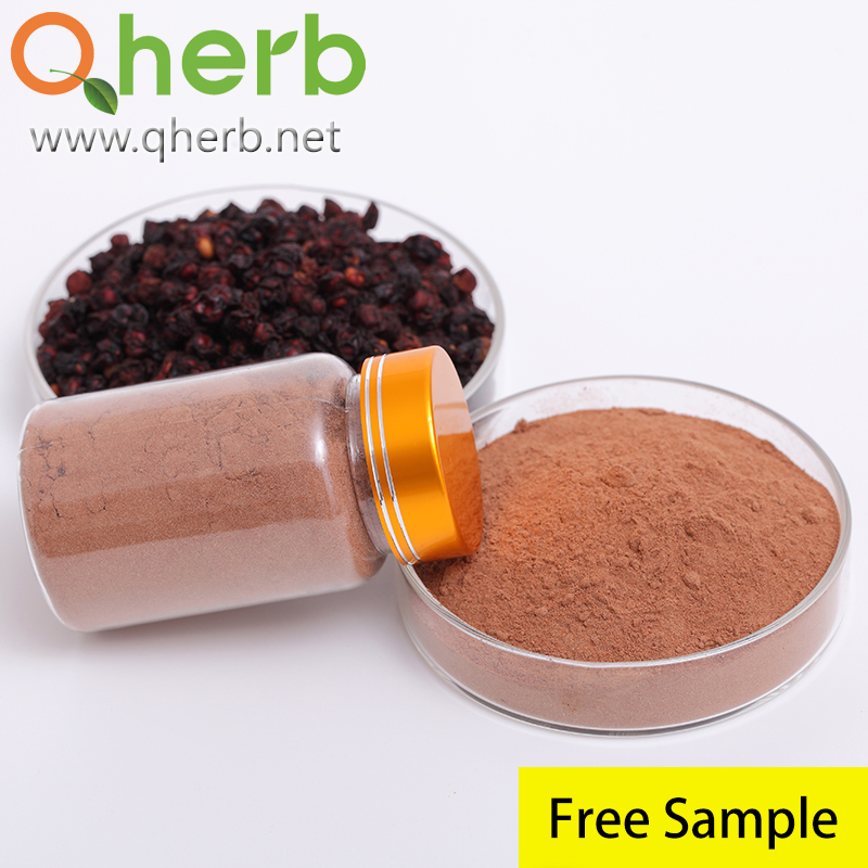 Extracto en polvo de fruta de baya de Schizandra Chinensis 2%~9% Schizandrinas HPLC