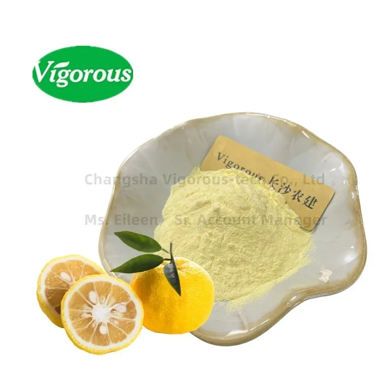 Polvo de fruta de yuzu de alta calidad natural, polvo de jugo de yuzu puro de Citrus Junos