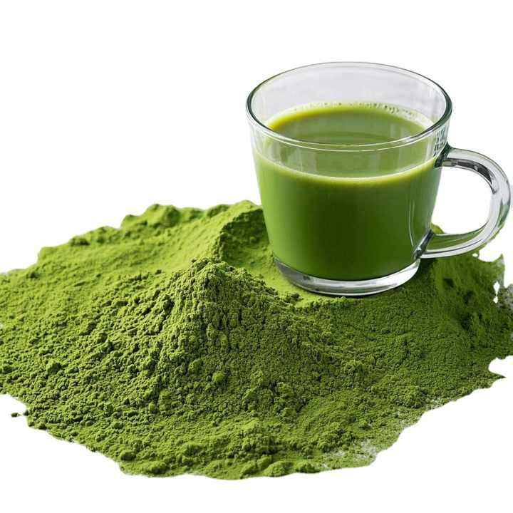 Suplemento de superalimento verde en polvo de moringa orgánica Biochealth con vitamina A, E, K, hierro, calcio y fibra para adultos