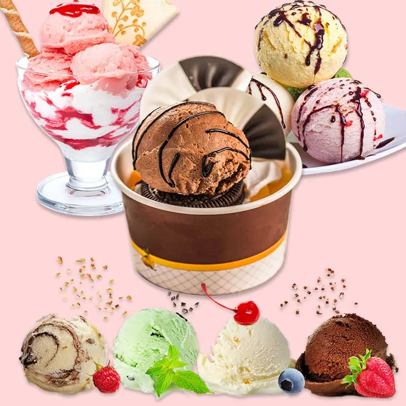 Polvo de helado de coco al por mayor sabor a plátano, sabor a cacao, sabor a leche, helado de mango, helado de sabor tropical, máquina de helado