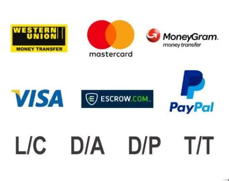 Métodos de pago aceptados
