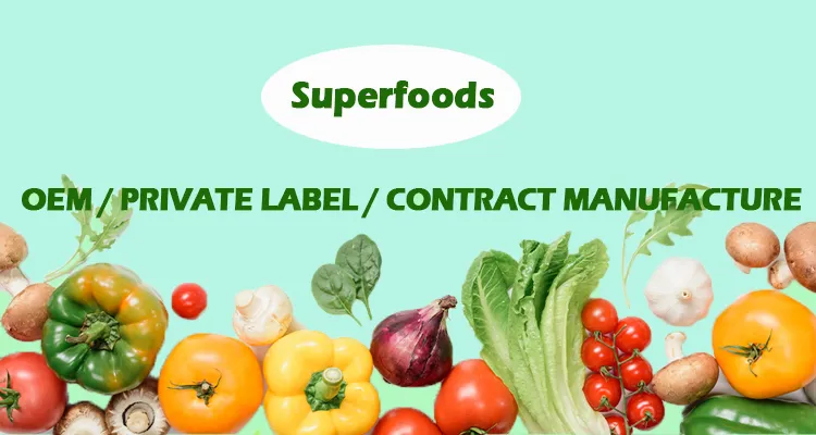 Suplemento superalimento de salud mezcla de frutas ultra bayas bebida en polvo para el cuidado de la piel