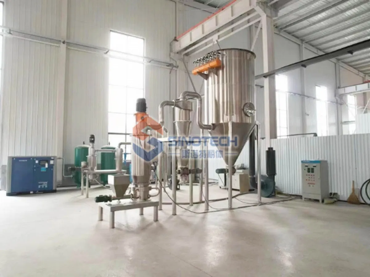 Molino pulverizador ultrafino de ajo y cebolla en polvo industrial para alimentos deshidratados