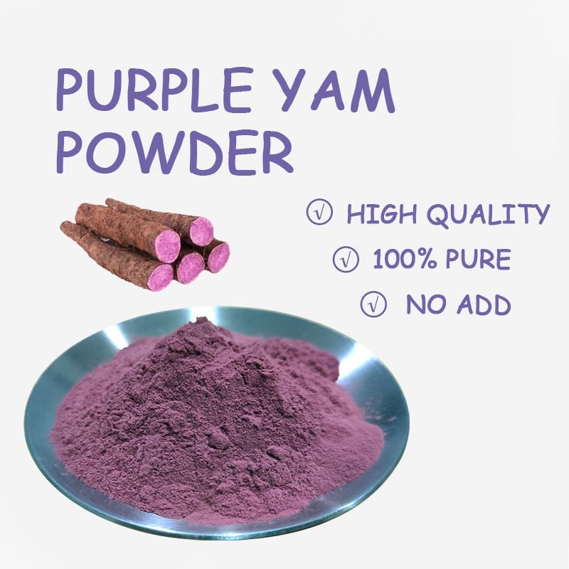 100% Polvo de raíz de ñame silvestre puro y natural, polvo de ñame morado, polvo de ube