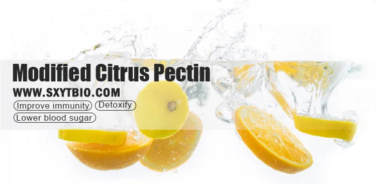 Aglutinante Alimentario Grado Frutal Pectina Natural a Granel Pectina Cítrica Modificada en Polvo CAS 900-69-5
